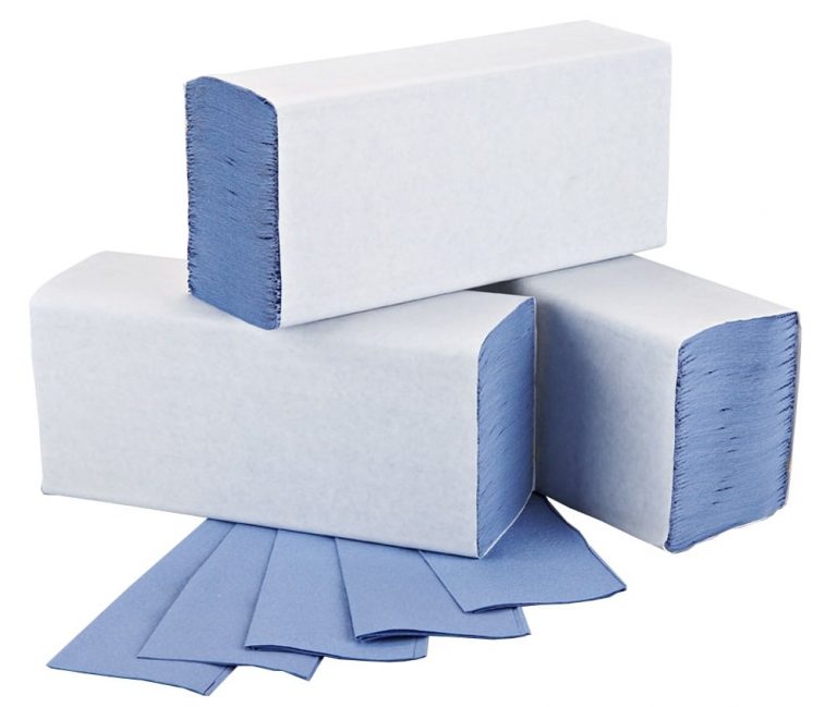 ZFOLD HAND TOWEL 1 PLY BLUE 20.5cm x 24cm Buy Paper Products in