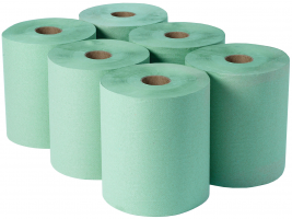 Dairy Wiper Roll Green Adapt Paper