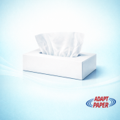 Case of 60 boxes of premium 2-ply white hotel facial tissues for hospitality guest rooms