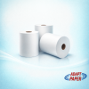 Case of 6 white 2-ply laminated autocut roll hand towels measuring 150 metres for washroom dispensers