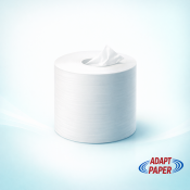 Case of 6 Adapt Paper centrefeed toilet rolls for centre-pull dispensers