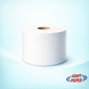 Case of 12 Adapt Paper mini centrefeed toilet rolls for compact dispensers