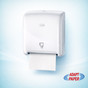 White Euro Matic H140 commercial automatic paper towel dispenser mounted on a wall