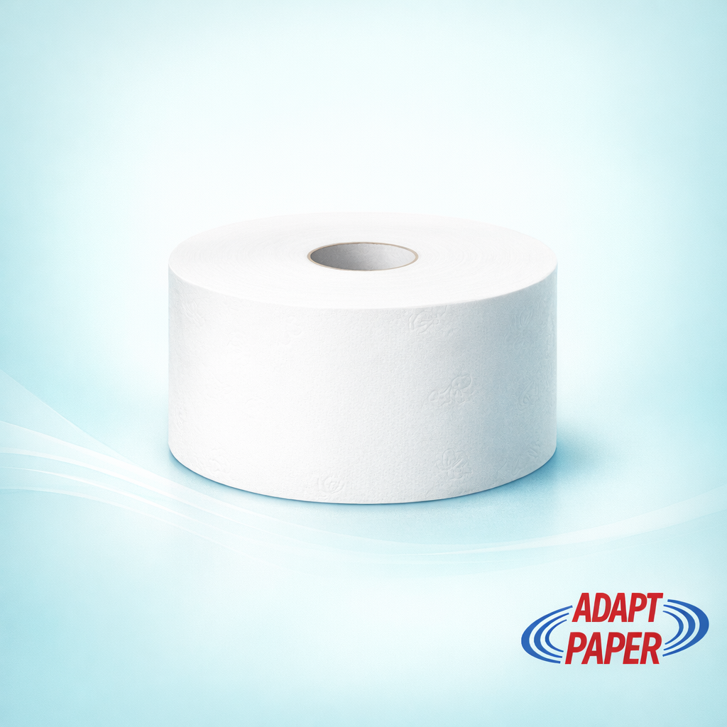 6 pack of 300m jumbo toilet rolls with 76mm core