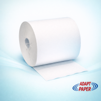 Premium white rolls featuring a cloth-like texture and core plug